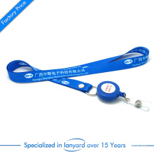 Factory Price Flat Polyester Printed Lanyard with Badge Reel in High Quality From China